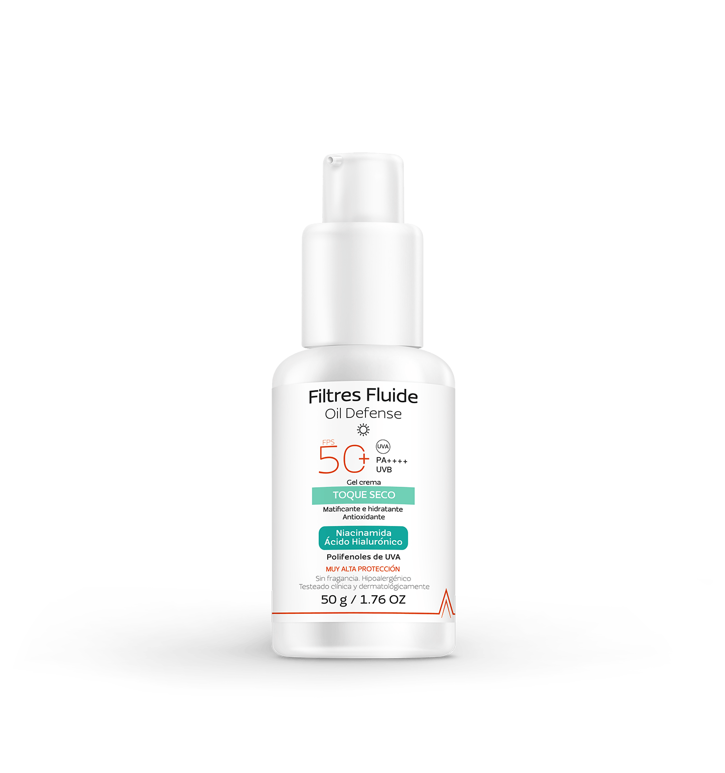 Protector Solar Facial Cepage Filtres Fluide Oil Defense 50+ 50ml